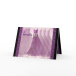 COUSIN Bridesmaid Invitation PURPLE PLUM Gowns Greeting Cards