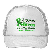 Cousin - Green  Awareness Ribbon Hat