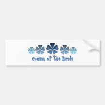 Cousin of the Bride Bumper Stickers