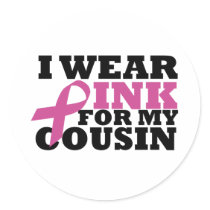 cousin round sticker