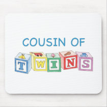 Cousin Twins Blocks Mouse Pad