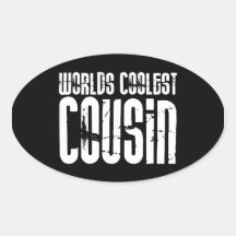Cousins Birthday Parties : Worlds Coolest Cousin Stickers