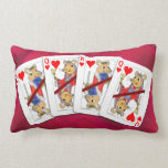 Coussin de cartes de jeu de rat