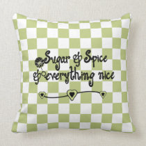 Coussin de pièce de bébé de sucre et d'épice oreillers american