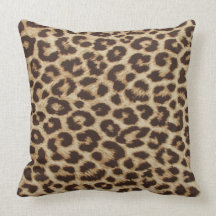 Coussin d'empreinte de léopard