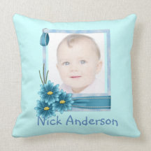 Coussin personnalisé par photo de bébé de margueri