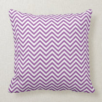Coussin pourpre de Chevron (zigzag) oreillers american