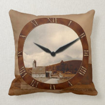 Coussin vintage antique d'horloge de grand-père d'