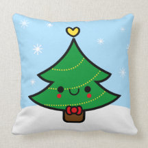 Coussins adorables de couples d'arbre de Noël de K