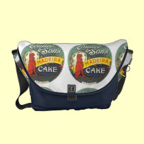 Couttie and Sons Madiera Cake Label messenger bags