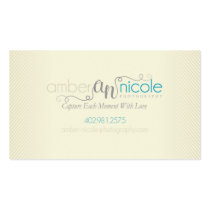 Coutume ambre de la photographie | de Nicole cartes professionnelles