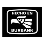 Coutume de personalizado d'en Burbank de Hecho per Carte Postale