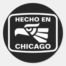 Coutume de personalizado d'en Chicago de Hecho per Adhésifs