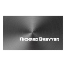 Coutume grise noire en métal de construction modèles de cartes de visite
