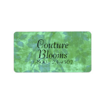 Couture Blooms Florist Store Labels