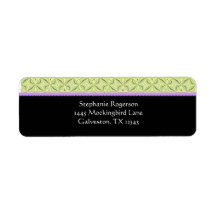 Couture Border Return Address Labels