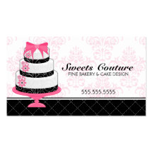 Couture Cakes Bakery Custom Business Cards