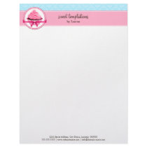 Couture Cupcake Bakery Business Letterhead