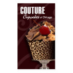 "Couture Cupcakes!" - Fancy Desserts, Pastries Business Card