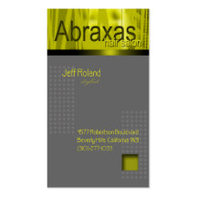 Couture Custom Business Card (Grey/Olive)
