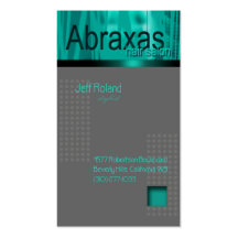 Couture Custom Business Card (Grey/Teal)