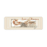 Couture Inspired Cream Gown Return Address Labels