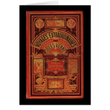 Couverture de livre extraordinaire de voyages de J Carte De Vœux
