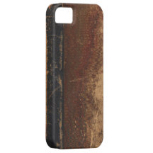 Couverture de livre vintage, rétro limite de cuir  iPhone 5 case
