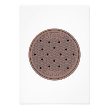 Couverture de trou d'homme invitation personnalisable