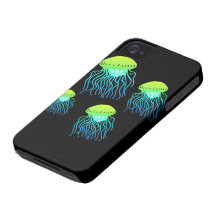 Couverture d'iphone de méduses étui iPhone 4