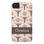 Couverture rose du Coque-Compagnon 4s de l'iPhone  Étui iPhone 4