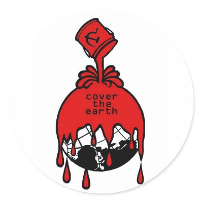 cover the earth stickers by zezofish
