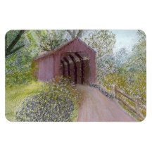Covered Bridge Vinyl Magnet