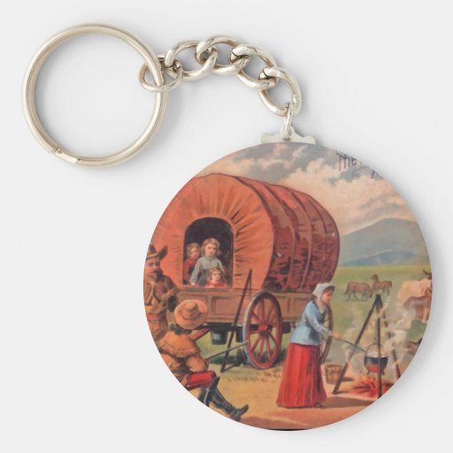 Covered Wagon Keychains