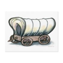 Covered Wagon Postcard