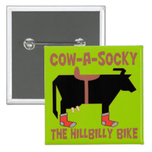 Cow A Socky Pinback Buttons