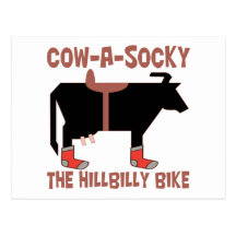 Cow A Socky Post Card