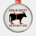 Cow-A-Socky The HillBilly Bike Ornament