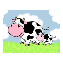 Cow and Baby Post Cards