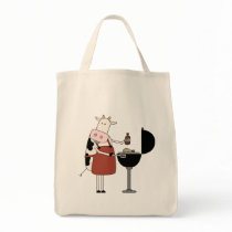 Cow Barbeque Tshirts and Gifts Canvas Bags