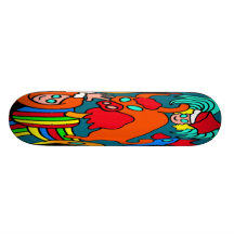 Cow/Bull and Girls Childrens Cartoon Custom Skate Board