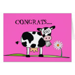 Cow -Congrats....On your New Udders Greeting Card