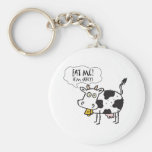 Cow Eat Me I'm Juicy Key Chain