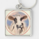 Cow Face Key Chain