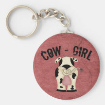 Cow-Girl Key Chain