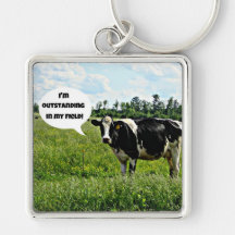 Cow Humour Keychain