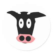 cow icon stickers