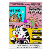 Cow In China Shop Funny Mugs Tees Cards & Gifts