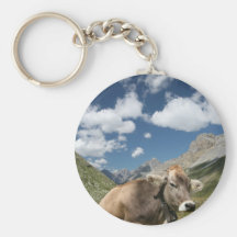 Cow in Pasture Keychains