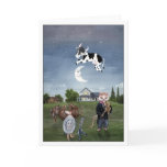 Cow Jumped Over the Moon Card